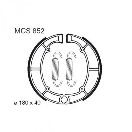 Būgninių stabdžių trinkelės LUCAS MCS 852